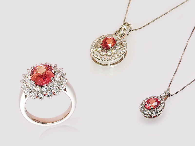 Padparadscha Sapphire　パパラチアサファイア／パパラッチャサファイア