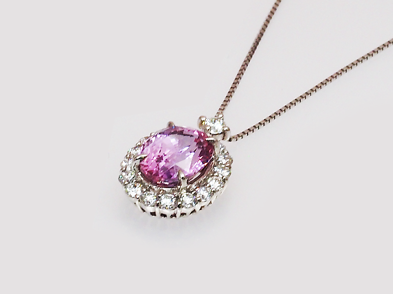 ペンダント：Pink Sapphire　ピンクサファイア