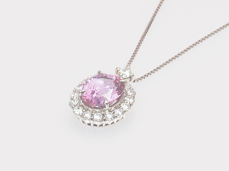 ペンダント：Pink Sapphire　ピンクサファイア