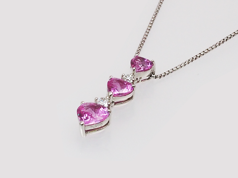 ペンダント：Pink Sapphire　ピンクサファイア