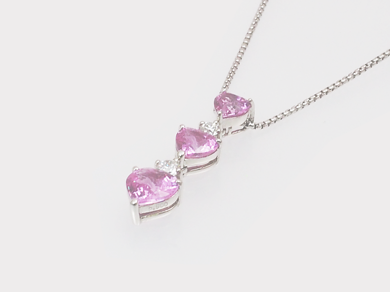 ペンダント：Pink Sapphire　ピンクサファイア