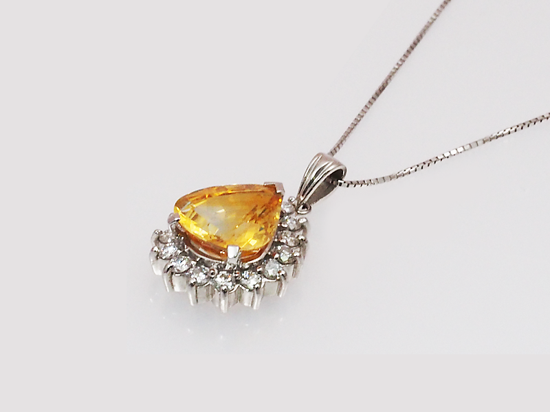 ペンダント：Yellow Sapphire　イエローサファイア